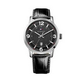 Tommy Hilfiger Men's George Black Leather Strap Watch